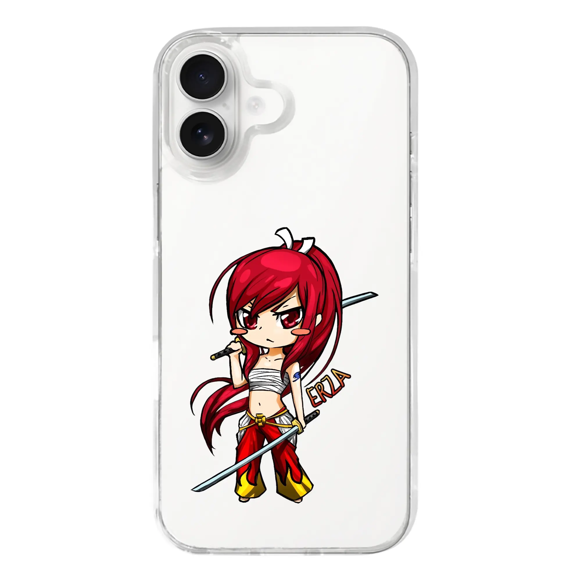 フェアリーテイル グッズ エルザ・スカーレット - iPhone 17シリーズ 透明スマホケース – 薄型・耐衝撃・精密フィット保護カバー